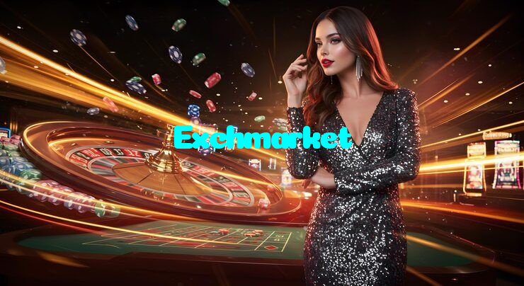Exchmarket casino presented on mobile device in Pakistan with slots and live games
