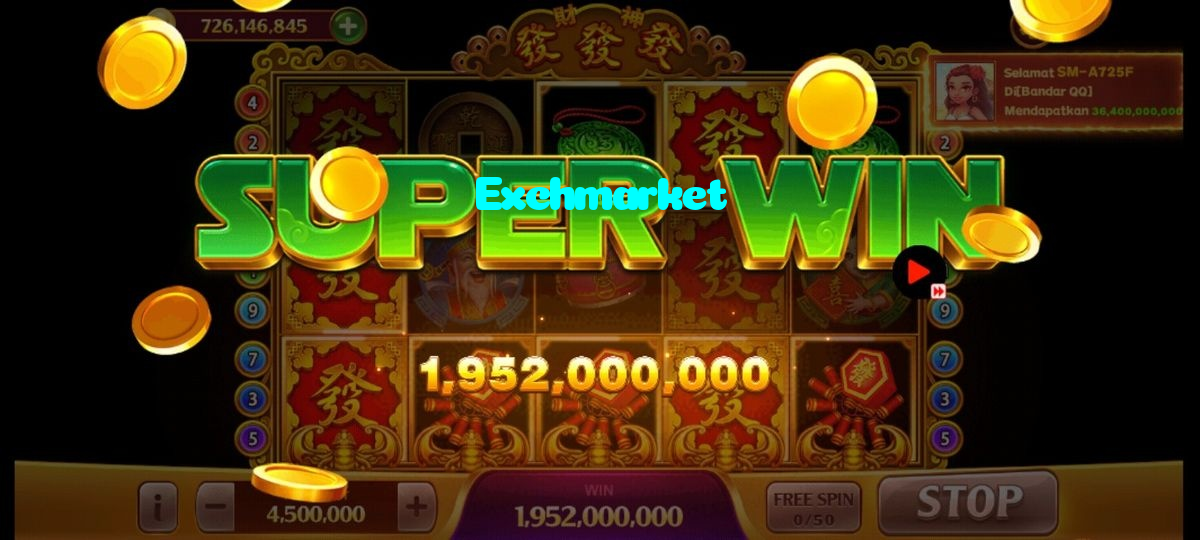 Exchmarket casino presented on mobile device in Pakistan with slots and live games
